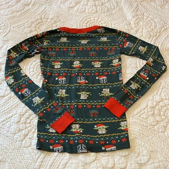 Hanna Andersson Baby Yoda Star Wars Cotton Christmas Pajama Set size 14 - Picture 3 of 8
